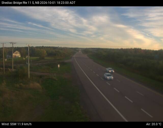 Web Cam image of Shediac Bridge (NB Highway 11)