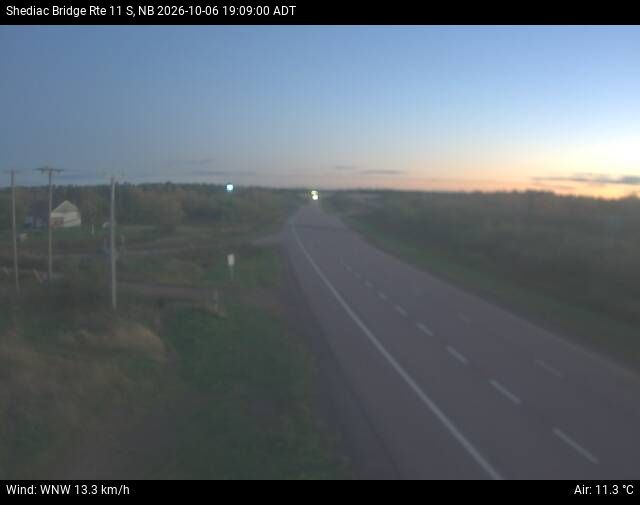 Web Cam image of Shediac Bridge (NB Highway 11)