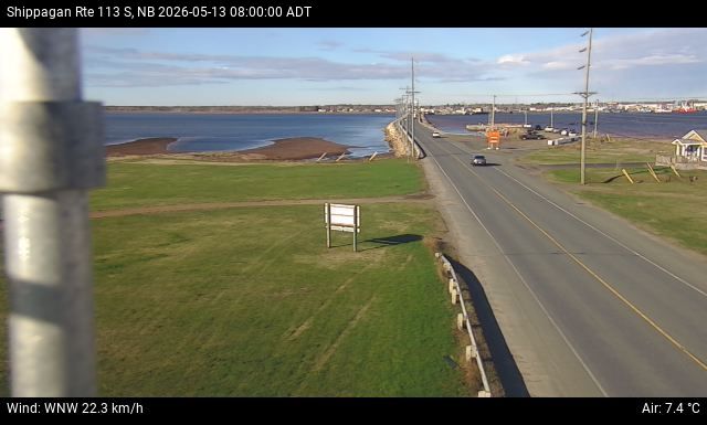 Web Cam image of Shippagan (NB Highway 113)