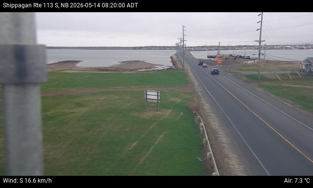 Web Cam image of Shippagan (NB Highway 113)