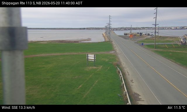 Web Cam image of Shippagan (NB Highway 113)
