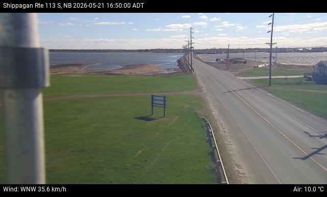 Web Cam image of Shippagan (NB Highway 113)