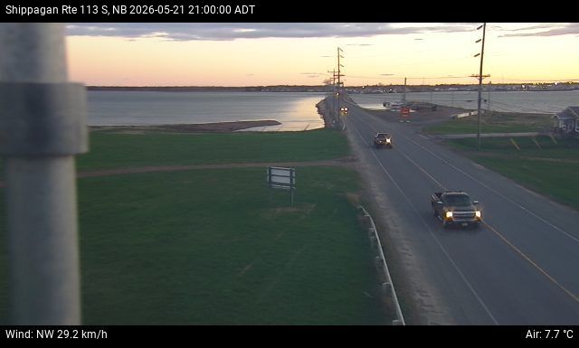 Web Cam image of Shippagan (NB Highway 113)