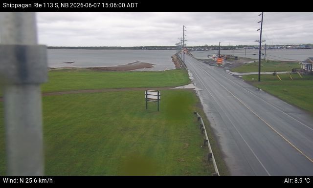 Web Cam image of Shippagan (NB Highway 113)