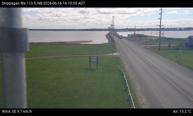 Web Cam image of Shippagan (NB Highway 113)