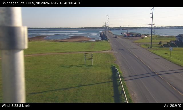 Web Cam image of Shippagan (NB Highway 113)