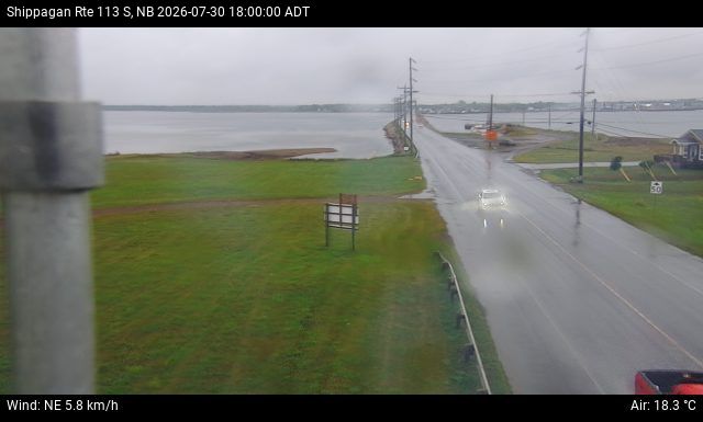 Web Cam image of Shippagan (NB Highway 113)
