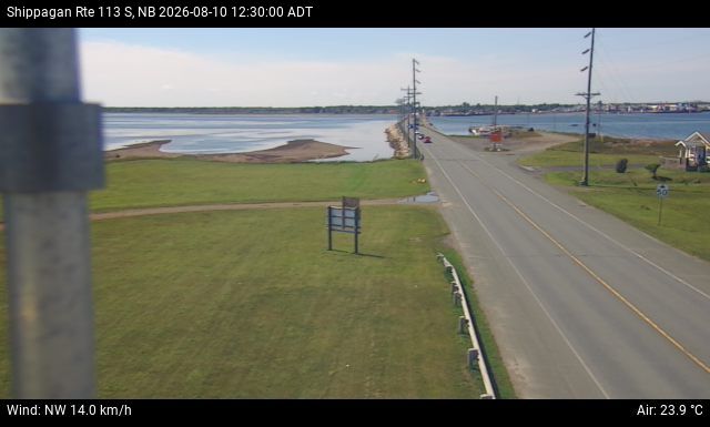 Web Cam image of Shippagan (NB Highway 113)