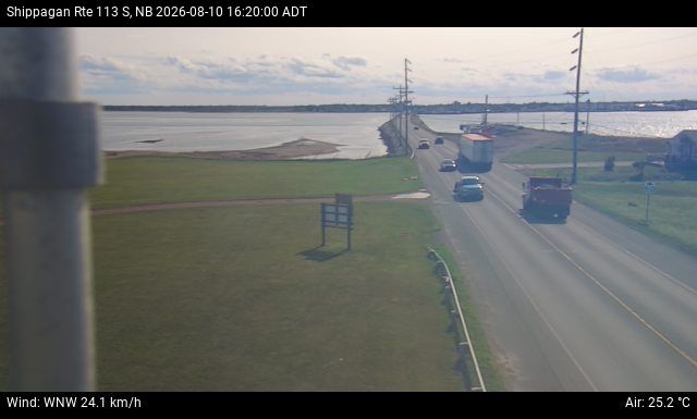 Web Cam image of Shippagan (NB Highway 113)