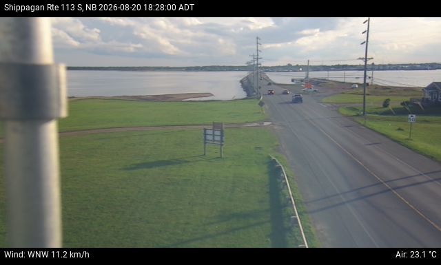 Web Cam image of Shippagan (NB Highway 113)