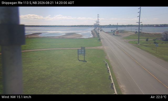 Web Cam image of Shippagan (NB Highway 113)