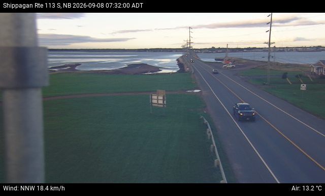 Web Cam image of Shippagan (NB Highway 113)