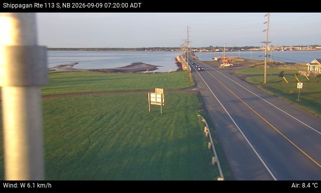 Web Cam image of Shippagan (NB Highway 113)