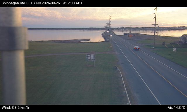 Web Cam image of Shippagan (NB Highway 113)