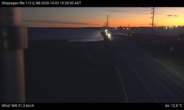 Web Cam image of Shippagan (NB Highway 113)