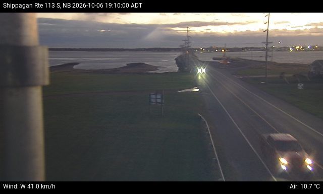 Web Cam image of Shippagan (NB Highway 113)