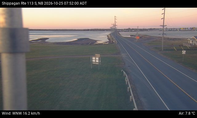 Web Cam image of Shippagan (NB Highway 113)