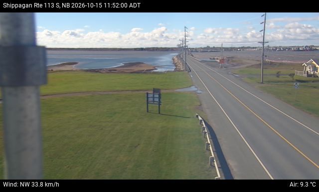 Web Cam image of Shippagan (NB Highway 113)