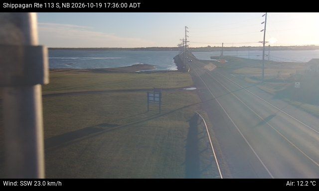 Web Cam image of Shippagan (NB Highway 113)