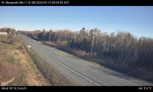 Web Cam image of St. Margarets (NB Highway 11)