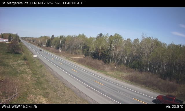 Web Cam image of St. Margarets (NB Highway 11)