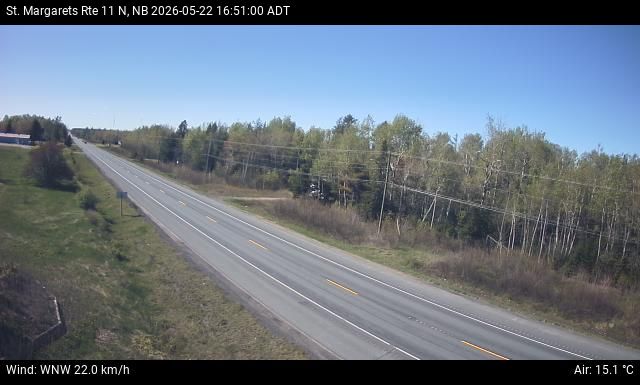 Web Cam image of St. Margarets (NB Highway 11)