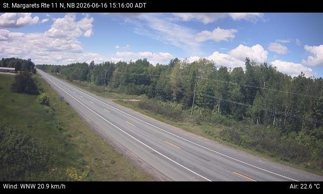 Web Cam image of St. Margarets (NB Highway 11)