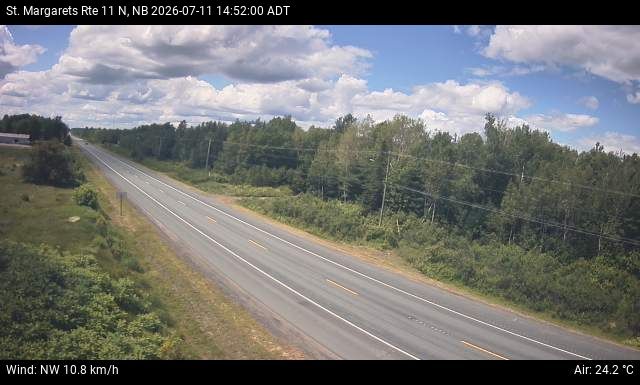 Web Cam image of St. Margarets (NB Highway 11)