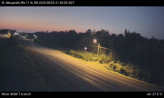Web Cam image of St. Margarets (NB Highway 11)