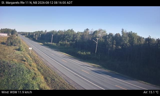Web Cam image of St. Margarets (NB Highway 11)