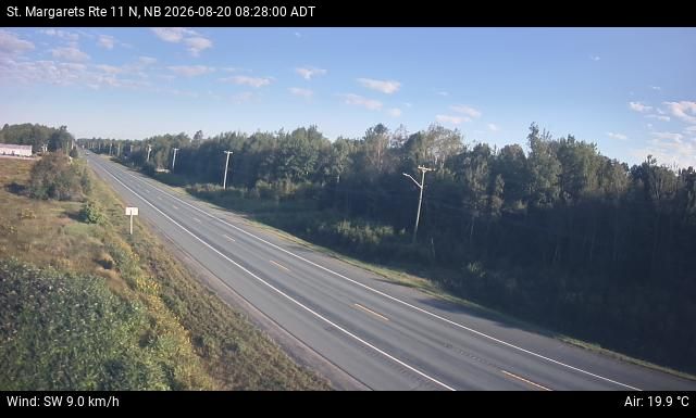 Web Cam image of St. Margarets (NB Highway 11)