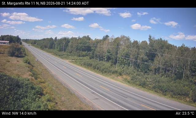 Web Cam image of St. Margarets (NB Highway 11)