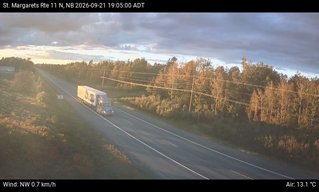 Web Cam image of St. Margarets (NB Highway 11)