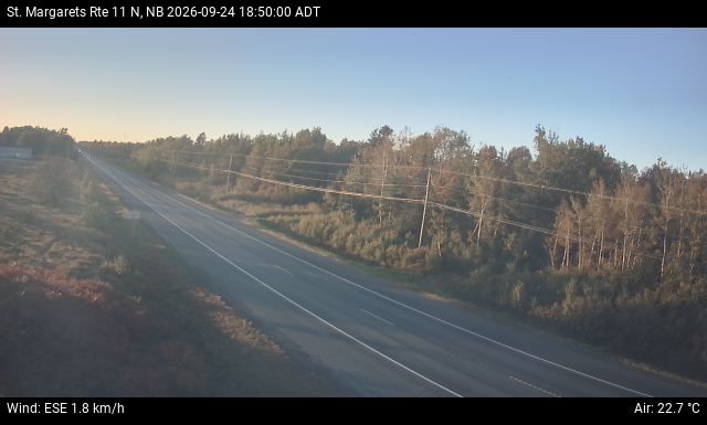 Web Cam image of St. Margarets (NB Highway 11)