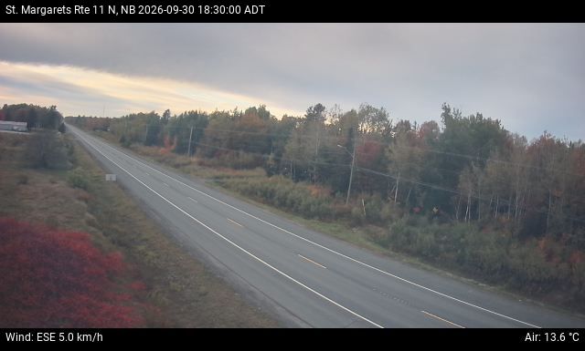 Web Cam image of St. Margarets (NB Highway 11)