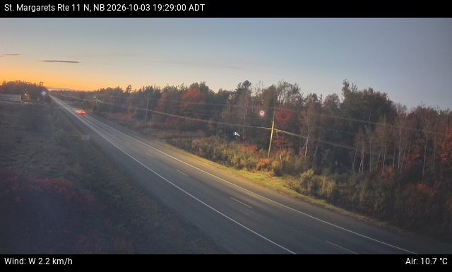 Web Cam image of St. Margarets (NB Highway 11)