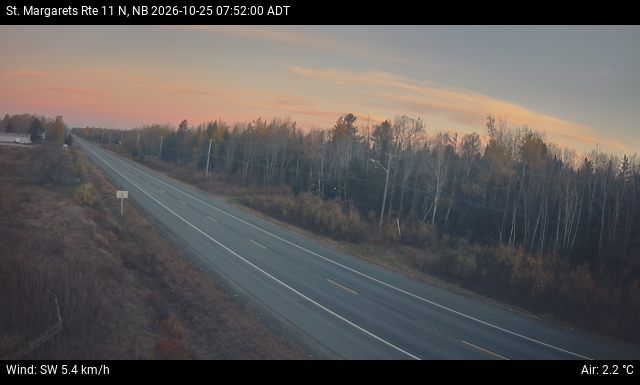 Web Cam image of St. Margarets (NB Highway 11)