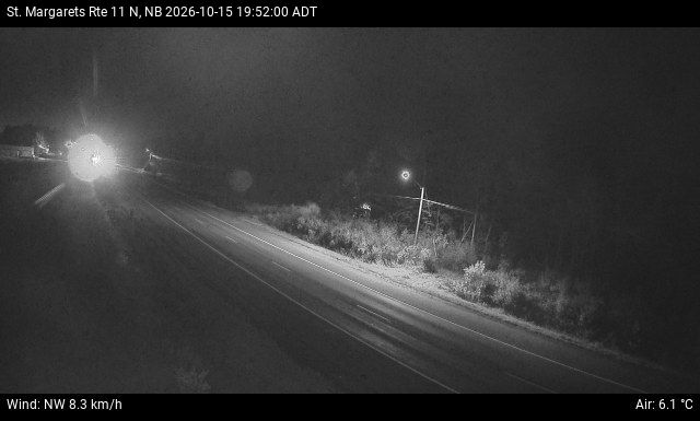 Web Cam image of St. Margarets (NB Highway 11)
