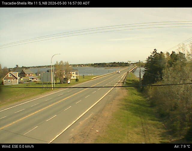 Web Cam image of Tracadie-Sheila (NB Highway 11)