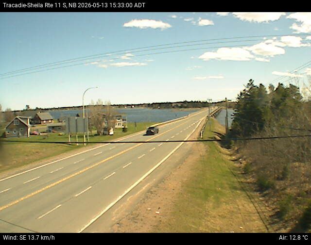 Web Cam image of Tracadie-Sheila (NB Highway 11)