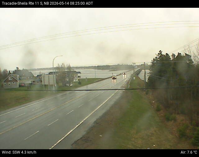 Web Cam image of Tracadie-Sheila (NB Highway 11)