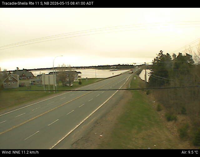 Web Cam image of Tracadie-Sheila (NB Highway 11)