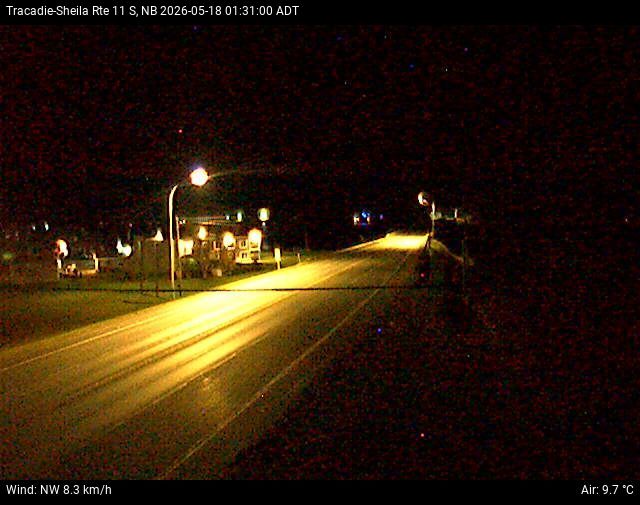 Web Cam image of Tracadie-Sheila (NB Highway 11)