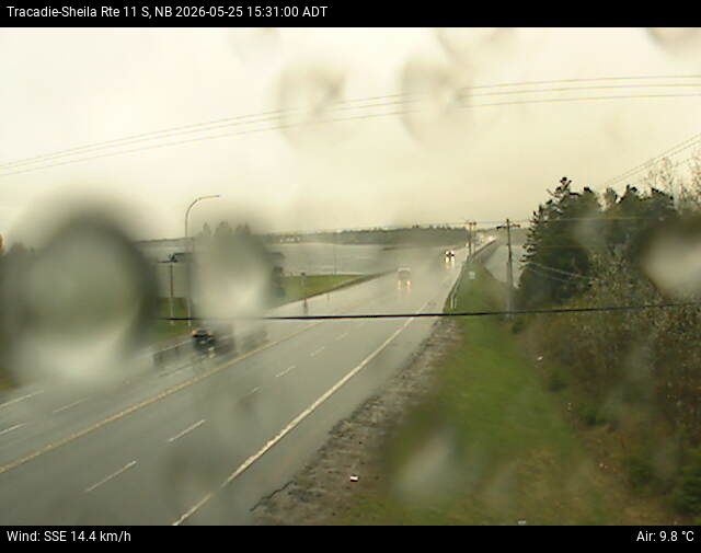 Web Cam image of Tracadie-Sheila (NB Highway 11)