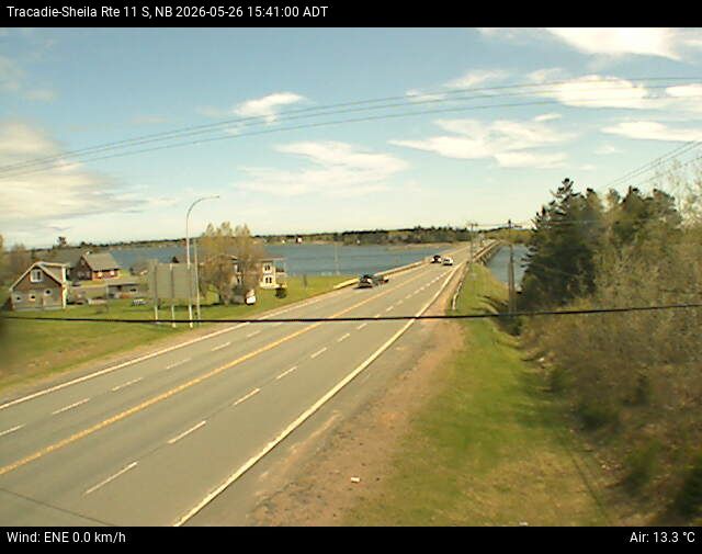 Web Cam image of Tracadie-Sheila (NB Highway 11)