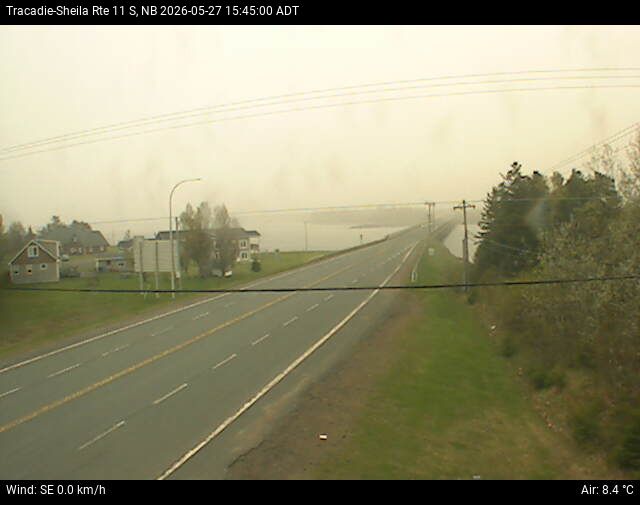 Web Cam image of Tracadie-Sheila (NB Highway 11)