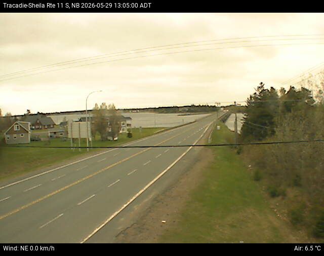 Web Cam image of Tracadie-Sheila (NB Highway 11)