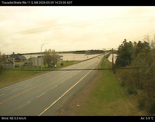 Web Cam image of Tracadie-Sheila (NB Highway 11)