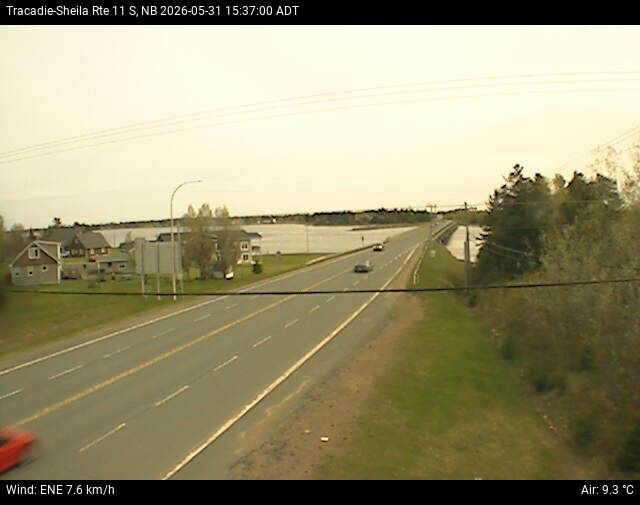 Web Cam image of Tracadie-Sheila (NB Highway 11)