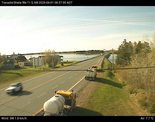 Web Cam image of Tracadie-Sheila (NB Highway 11)
